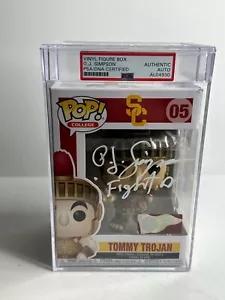 OJ Simpson Signed USC Tommy Trojan Funko #05 'Fight On' Slabbed PSA AL04930 - Picture 1 of 4