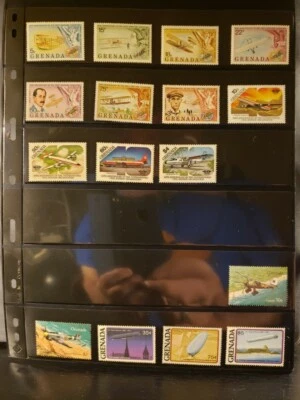 Grenada Aircraft & Aviation Stamps Lot of 34 - MNH - See Details for List - Image 1 of 4