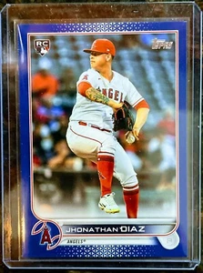 2022 Topps Series 2 "Royal Blue Parallel" Jhonathan Diaz RC #332 - Picture 1 of 2