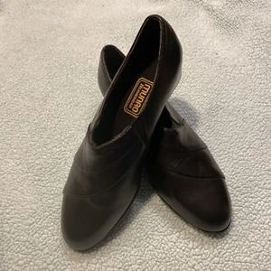 Munro American Shoes Womens 6M Slip On Pumps Black Leather America Traveler - Picture 1 of 11
