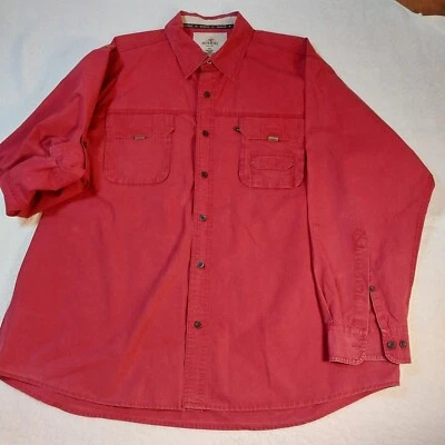 Red Head  Mens Shirt 2XL   XXL Red Outdoors Fishing Long Sleeve Button Up Heavy - Image 1 of 4