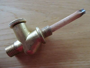 PT011 7/16" x 1/8 GAS PULL ON BRASS PETROL TAP for BSA TRIUMPH AJS  - Picture 1 of 1