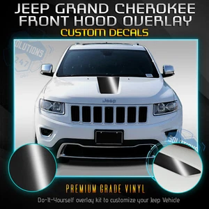 For 2011-2019 Jeep Grand Cherokee Front Hood Graphic Vinyl Decal - Glossy Matte - Picture 1 of 21
