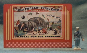 THE GREAT FULLER & FLYNN CIRCUS _ #112 O/S SCALE METALL WERBETAFEL - Bild 1 von 3
