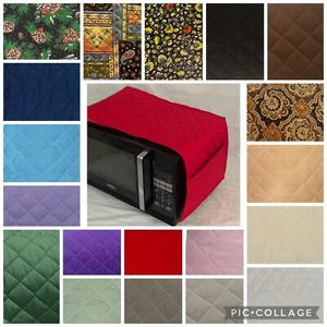 Quilted Cotton Microwave Cover with Pockets - Picture 1 of 20