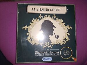 221B Baker Street The Sherlock Holmes Detective Board Game, Brand New Sealed 