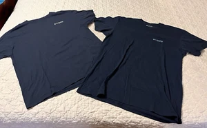 LOT OF 2 MENS COLUMBIA PFG GRAPHIC PRINT T-SHIRTS SIZE XXL BLUE MULTICOLOR - Picture 1 of 14