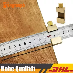 Streichmaß Anschlaglineal 30cm Metall Lineal mit Anschlag für Holzbearbeitung DE - Bild 1 von 10