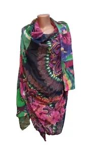 Desigual Damen Tuch mehrfarbig geblümt Gr. 74/44 inch Ornament - Bild 1 von 10