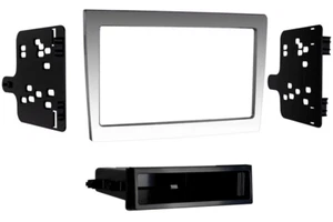 Porsche 911/ Boxster (987/ 997) Single/Double DIN car radio fascia Grey/Silver - Picture 1 of 1