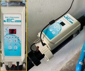 Generador de cloro para sistemas de agua salada para piscina para 26.000 galones 8 g/h de salida CL - Imagen 1 de 12