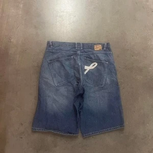 Y2K pelle pelle mens blue jorts baggy skater embroirded hiphop - Picture 1 of 7