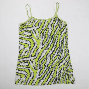Vintage Wet Seal Tanktop Damen Large Y2K Animal Print Neon Indie Sleaze Zebra - Bild 1 von 7