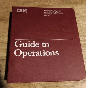 1986 IBM Reference Guide To Operations Personal Computer XT 6280085 - No Disks - Picture 1 of 7