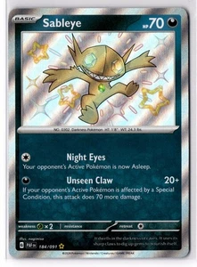 Sableye 184/091 SV: Paldean Fates Holo NM - Picture 1 of 2