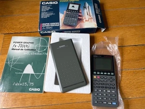 Casio FX-7700G, early graphic programmable calculator ever, complete in box - Afbeelding 1 van 13