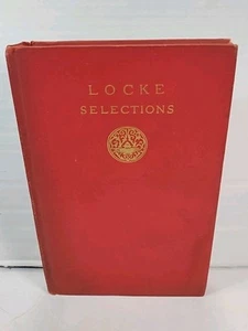 Locke Selections - 1928 First Edition SCRIBNERS Vintage HC Book (John Locke) Vtg - Picture 1 of 10