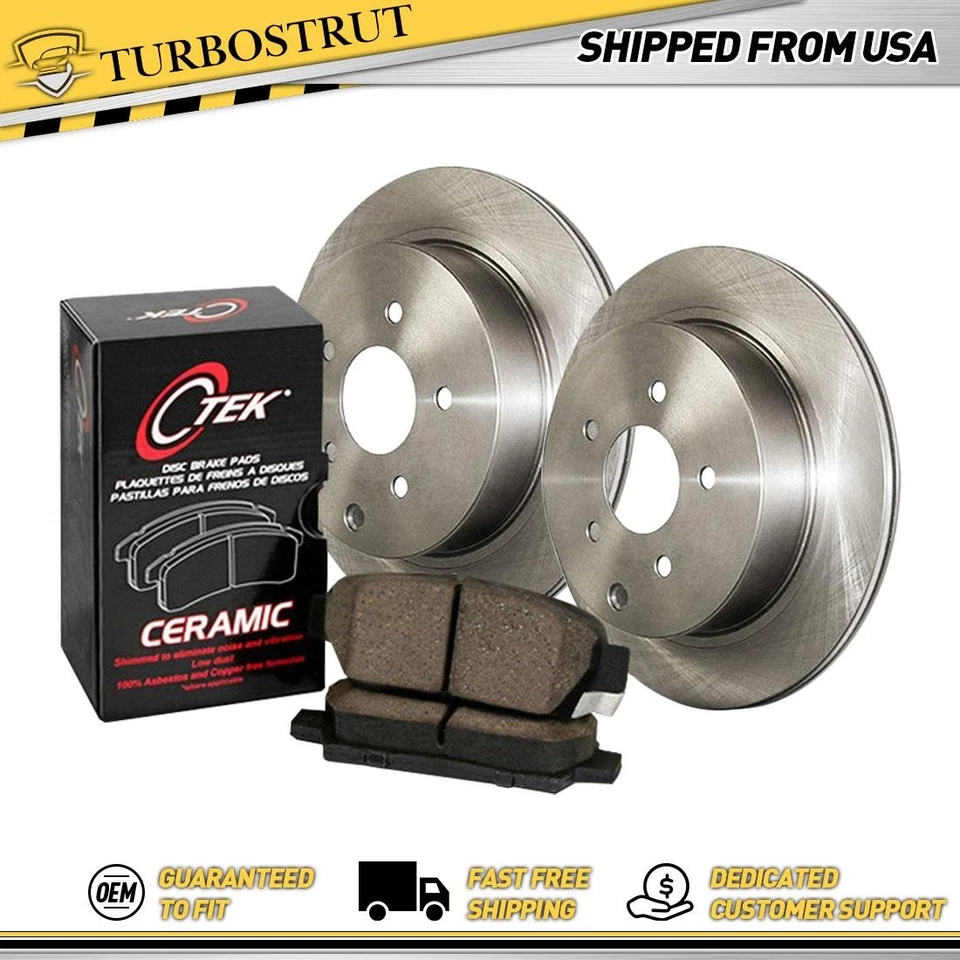 Kit de pastillas de freno y rotores delanteros centrados OE para Acura Vigor 1992-1994 Foto 1 de 1