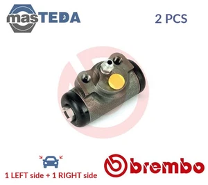 A 12 404 DRUM WHEEL BRAKE CYLINDER PAIR REAR BREMBO 2PCS FOR HYUNDAI GALLOPER II - Picture 1 of 5
