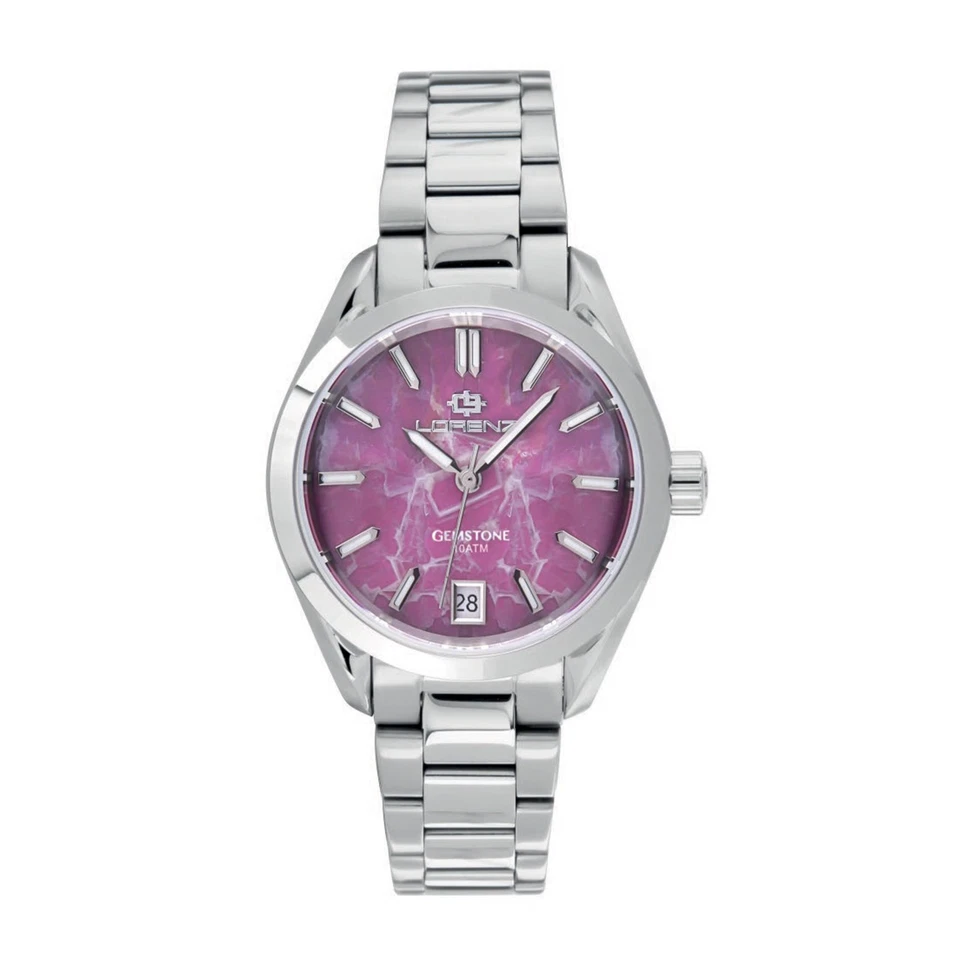 OROLOGIO DONNA LORENZ GINEVRA GEMSTONE AMETISTA 030265AM RIVENDITORE UFFICIALE