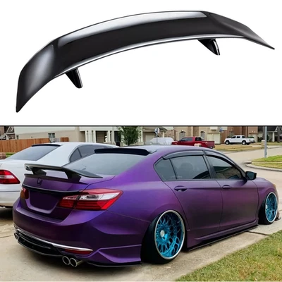 Glossy Black 46" Car Rear Trunk Spoiler Lip Wing Racing For Honda Accord Se Foto 1 de 4