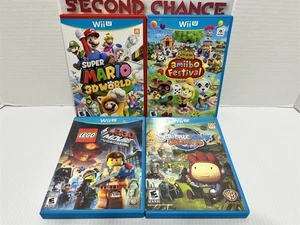 Nintendo Wii U Mario 3D Mundo Animal Crossing Scribblenauts Lego Película Juegos - Imagen 1 de 4