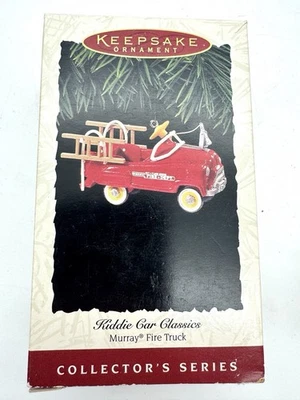 Ornamento de Natal Hallmark Kiddie Car Classics Murray caminhão de bombeiros 1995 NOVO! - Imagem 1 de 4