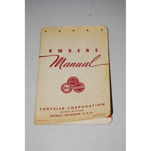 CHRYSLER CORPORATION EXPORT DIVISION OWNER MANUAL DX-7149 2° ED. - Foto 1 di 4