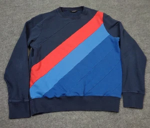 Sudadera Ron Dorff Para Hombre M Azul Rayas Cuello Redondo Manga Larga Jersey Pullover - Imagen 1 de 10