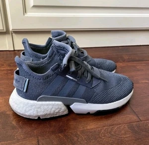 Adidas Herren POD S 3.1 Schnürschuhe Niedrig Turnschuhe Blau Grau Größe 7 - Bild 1 von 7