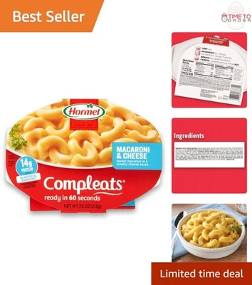 Microwave Macaroni and Cheese Tray 7.5OZ Pack of 7 Fast Easy Dinner - Image 1 of 4