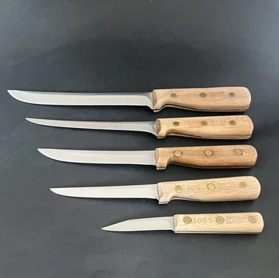 Cuchillos cubiertos Chicago deshuesado/filete/tallado/paring 61S 62S 65S 66S 100S lote de 5 Foto 1 de 4
