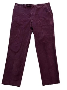 Ralph Lauren LRL Herren Burgunder Cordhose 40x32 Baumwolle Flache Fronttaschen - Bild 1 von 7
