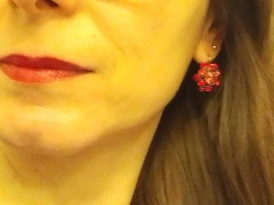 neuwertiges Schmuckset von Konplott Serie Bended Lights in rot - Bild 1 von 4