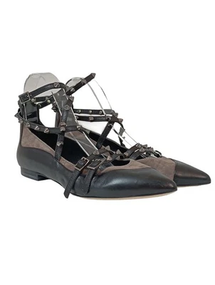 CARRIE LATT Zapatos de punta Mujeres Tacones Talla EU 37.5 negro-marrón elegante - Imagen 1 de 4