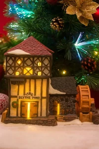 Vintage Retired Department 56 Dickens Village Blythe Pond Mill House Christmas - Picture 1 of 6
