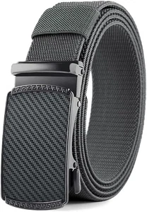 DOOPAI Belt Men, elastic golf belts for 36-42 waist adjustable 125cm, 03 Grey  - Picture 1 of 6