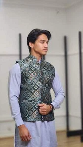 Dhaka Mens Waistcoat Radiance - D1 - Picture 1 of 4
