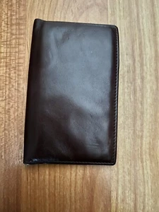 Pre-Owned,Vintage,Genuine TIFFANY & Co, Leather, Small, Brown, Slim, Card Holder - Picture 1 of 12