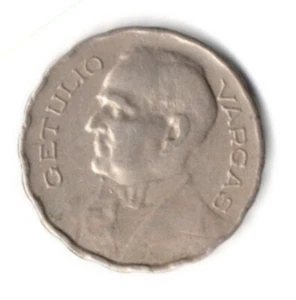 BRAZIL - 200 Ries (1940) FM #545, Copper-Nickel Coin - Picture 1 of 2