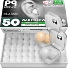 Pq Wax Ear Plugs For Sleep - 50 Silicone Wax Earplugs For Sleeping And Swimming