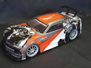 RC CAR KAROSSERIE 1:10 "CAMARO BEAST" IN ORANGE GRAU 190MM BREIT # JLR40 - Bild 1 von 4