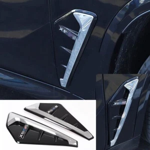 2x Cubierta de salida de ventilación lateral del guardabarros ABS cromada apta para BMW X5 X5M G05 2019-2023 - Imagen 1 de 12