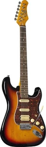 GUITARE ELECTRIQUE HSS SUNBURST EKO ST350-SB - Picture 1 of 4