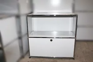 USM Haller Regal 2 Fächer 75cm 1 Klappe lichtgrau Sideboard Ablage - Bild 1 von 1