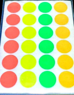 (2) PAQUETES REDONDOS ⭐ CODIFICACIÓN DE COLORES ⭐ PEGATINAS AUTOADHESIVAS ETIQUETAS PRECIO DE VENTA ETIQUETAS Foto 1 de 2