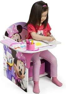 Delta Children Furniture Minnie Mouse Chair Desk Storage Kids Toy Organiser - Picture 1 of 7