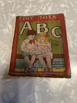 Antique 1904 Saalfield's Muslin Books "Tiny Tots ABC" Nice Condition For Age! - Image 1 of 4