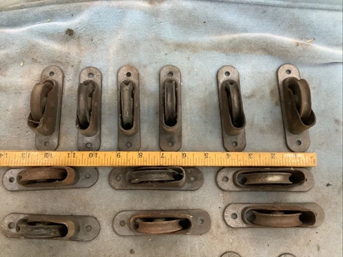 18 Vintage Heavy-Duty Cast Iron Seidel Window Sash Pulleys Cover