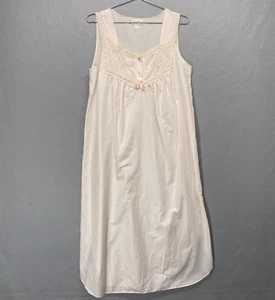 Vintage Barbizon Nightgown Medium Sleeveless Lightweight Cottage Midi - Picture 1 of 12